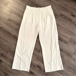 Abercrombie & Fitch Linen Cotton Blend Trousers